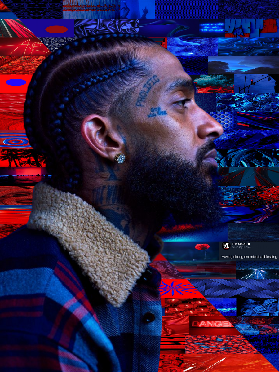 NIPSEY HUSSLE METAL PRINT – Made By Trigger